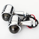 4pcs Smoked Lens Mini Bullet Bulb Turn Signal Front Rear Light For Harley