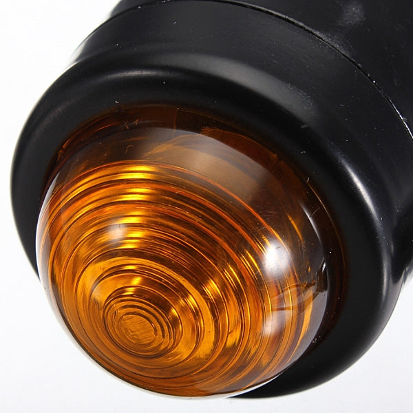 4pcs Black Amber Lens Mini Bullet Bulb Turn Signal Black Front Rear Light For Harley