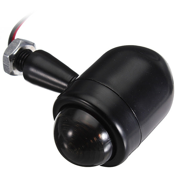 4pcs Smoked Lens Mini Bullet Bulb Turn Signal Black Front Rear Light For Harley