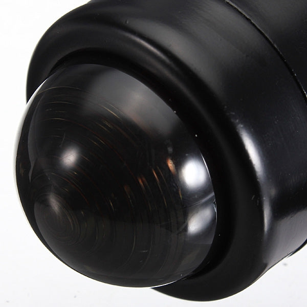 4pcs Smoked Lens Mini Bullet Bulb Turn Signal Black Front Rear Light For Harley