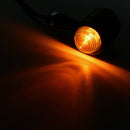 4pcs Smoked Lens Mini Bullet Bulb Turn Signal Black Front Rear Light For Harley