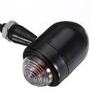 4pcs Black Clear Lens Mini Bullet Bulb Turn Signal Black Front Rear Light For Harley