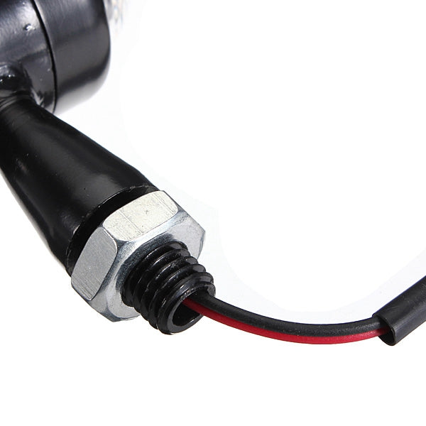 4pcs Black Clear Lens Mini Bullet Bulb Turn Signal Black Front Rear Light For Harley