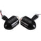 4pcs Black Clear Lens Mini Bullet Bulb Turn Signal Black Front Rear Light For Harley