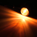 4pcs Black Clear Lens Mini Bullet Bulb Turn Signal Black Front Rear Light For Harley