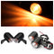 4pcs Black Clear Lens Mini Bullet Bulb Turn Signal Black Front Rear Light For Harley