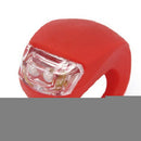 White&Red  Bicycle Bike  Light Waterproof Silicone LED Flashlight