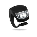 Black&White Bicycle Bike  Light Waterproof Silicone LED Flashlight