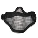Half Face Mesh Mask Steel Hunting Tactical Protective Airsoft Motorcycle Outdoor