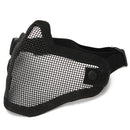 Half Face Mesh Mask Steel Hunting Tactical Protective Airsoft Motorcycle Outdoor