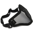 Half Face Mesh Mask Steel Hunting Tactical Protective Airsoft Motorcycle Outdoor