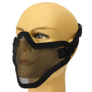 Half Face Mesh Mask Steel Hunting Tactical Protective Airsoft Motorcycle Outdoor