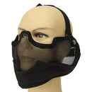 Steel Paintball Airsoft CS War Game Half Face Mesh Protection Mask