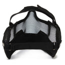 Steel Paintball Airsoft CS War Game Half Face Mesh Protection Mask