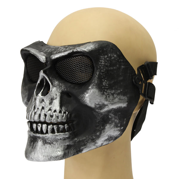 Death Skull Bone Airsoft Full Face Protective Safety Mask