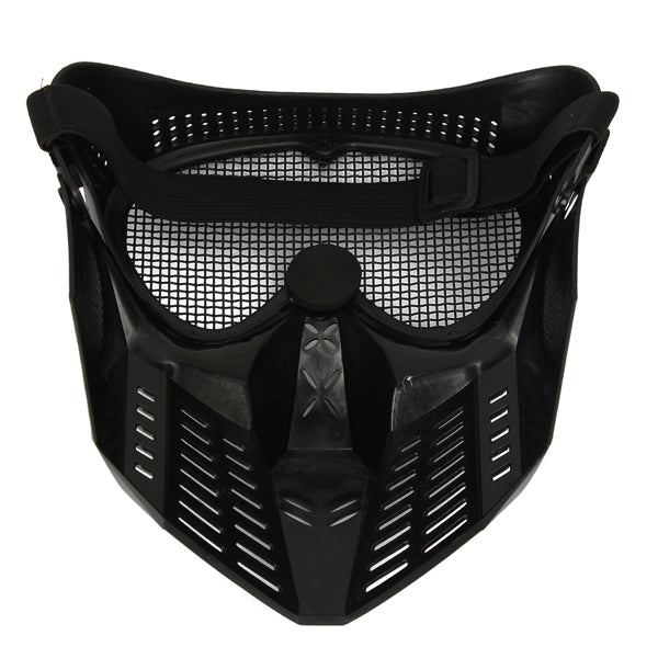 Hunting Biker Airsoft Paintball Tactical Full Face Guard Mesh Mask