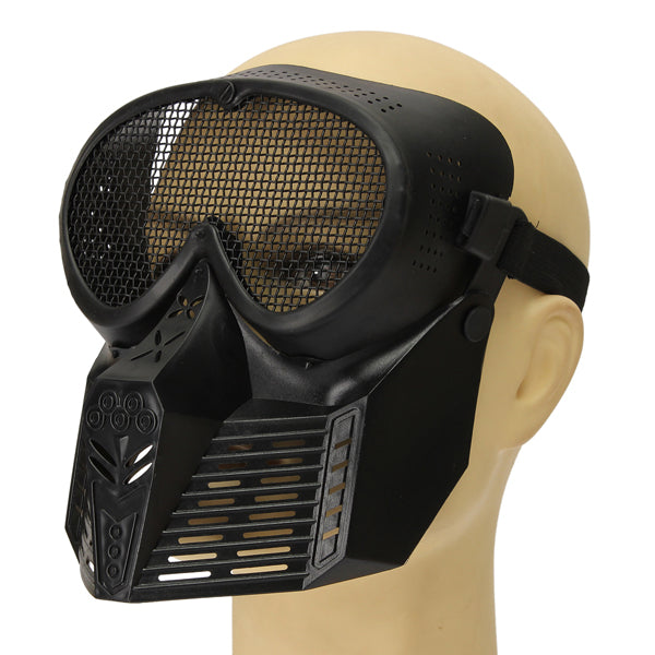 Hunting Biker Airsoft Paintball Tactical Full Face Guard Mesh Mask