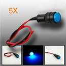 5X10mm Universal LED Indicator Dash Panel Warning Light Lamp