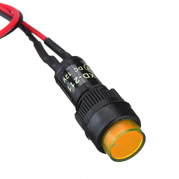10X10mm Universal LED Indicator Dash Panel Warning Light Lamp