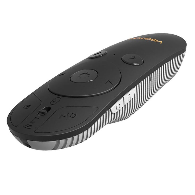 VIBOTON VMP07 2.4GHz Multimedia Presentation Remote PowerPoint Clicker Wireless Presenter Handheld Controller Flip Pen, Control Distance: 15m(Black)