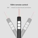 VIBOTON PP932 2.4GHz Multimedia Presentation Remote PowerPoint Clicker Flip Pen, 3 Keys, Control Distance: 100m(Black)