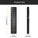 VIBOTON PP930 2.4GHz Multimedia Presentation Remote PowerPoint Clicker Wireless Presenter Handheld Controller Flip Pen, Control Distance: 30m(Black)