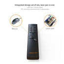 VIBOTON PP930 2.4GHz Multimedia Presentation Remote PowerPoint Clicker Wireless Presenter Handheld Controller Flip Pen, Control Distance: 30m(Black)
