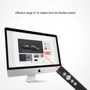 VIBOTON PP910 2.4GHz Multimedia Presentation Remote PowerPoint Clicker Handheld Controller Flip Pen with USB Receiver, Control Distance: 10m(Black)