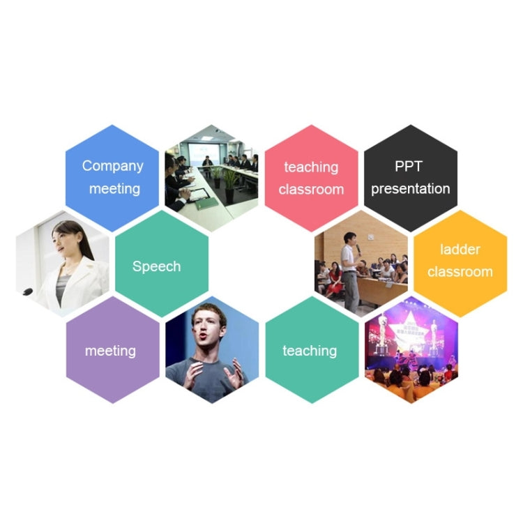 VIBOTON PP910 2.4GHz Multimedia Presentation Remote PowerPoint Clicker Handheld Controller Flip Pen with USB Receiver, Control Distance: 10m(Black)