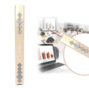 VIBOTON PP910 2.4GHz Multimedia Presentation Remote PowerPoint Clicker Handheld Controller Flip Pen with USB Receiver, Control Distance: 10m(Gold)