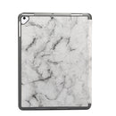 Marble Texture Pattern Horizontal Flip Case for iPad 9.7 (2018) , with Three-folding Holder & Pen Slots(Black)