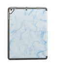 Marble Texture Pattern Horizontal Flip Case for iPad 9.7 (2018) , with Three-folding Holder & Pen Slots(Blue)