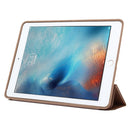 Horizontal Flip Solid Color Leather Case with Three-folding Holder & Wake-up / Sleep Function for iPad Pro 9.7 inch(Gold)