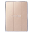 Horizontal Flip Solid Color Leather Case with Three-folding Holder & Wake-up / Sleep Function for iPad Pro 9.7 inch(Gold)