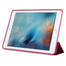 Horizontal Flip Solid Color Leather Case with Three-folding Holder & Wake-up / Sleep Function for iPad Pro 9.7 inch(Magenta)