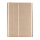 For iPad 9.7 (2018) & iPad Air & Air 2 & iPad Pro 9.7 & New iPad 9.7 inch (2017) Ultra-thin ABS Bluetooth Keyboard Horizontal Flip Leather Tablet Case with Holder(Gold)