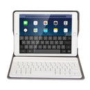For iPad 9.7 (2018) & iPad Air & Air 2 & iPad Pro 9.7 & New iPad 9.7 inch (2017) Ultra-thin ABS Bluetooth Keyboard Horizontal Flip Leather Tablet Case with Holder(Gold)