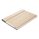For iPad 9.7 (2018) & iPad Air & Air 2 & iPad Pro 9.7 & New iPad 9.7 inch (2017) Ultra-thin ABS Bluetooth Keyboard Horizontal Flip Leather Tablet Case with Holder(Gold)
