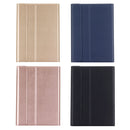 For iPad 9.7 (2018) & iPad Air & Air 2 & iPad Pro 9.7 & New iPad 9.7 inch (2017) Ultra-thin ABS Bluetooth Keyboard Horizontal Flip Leather Tablet Case with Holder(Gold)
