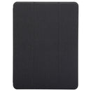 Cloth Texture Pattern Case for iPad 9.7 (2018) & iPad 9.7 inch (2017), with Three-folding Holder & Pen Slots(Black)