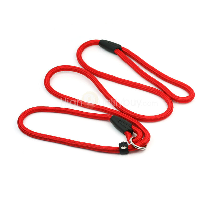 1 PC  Durable Pet Cute Dogs Red Nylon Adjustable Loop Slip Leash Rope Lead Hot