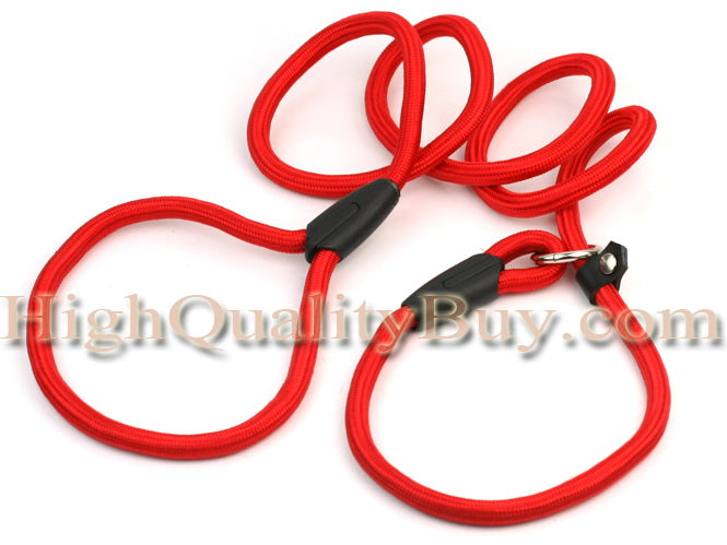 1 PC  Durable Pet Cute Dogs Red Nylon Adjustable Loop Slip Leash Rope Lead Hot