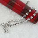 1 Pc Dog Bone with Crystal Ring Necklace Jewelry Gift Puppy Pet Pendant Cute