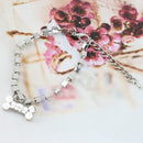 Dog Bone with Crystal Ring Necklace Jewelry Gift Puppy Pet Pendant Cute