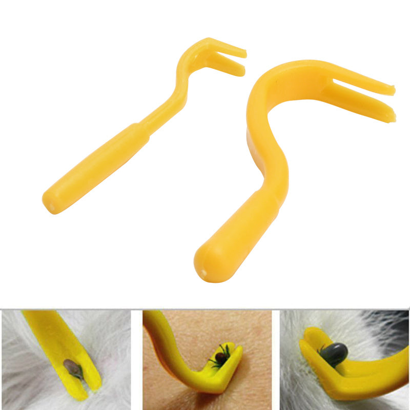 2PCS Pet Flea Remover Tool Scratching Hook Remover Pet Cat Dog Grooming Supplies