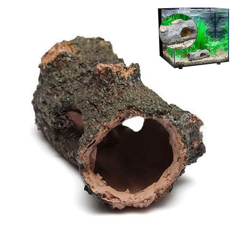 1 x Tree Aquarium Artificial Ornament Root Wood HIDE LOG -decor fish tanks Hot