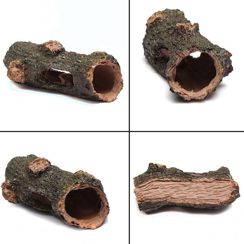 1 x Tree Aquarium Artificial Ornament Root Wood HIDE LOG -decor fish tanks Hot
