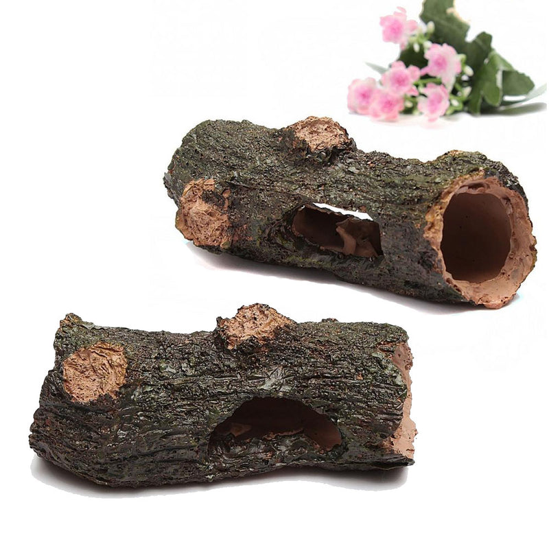 1 x Tree Aquarium Artificial Ornament Root Wood HIDE LOG -decor fish tanks Hot