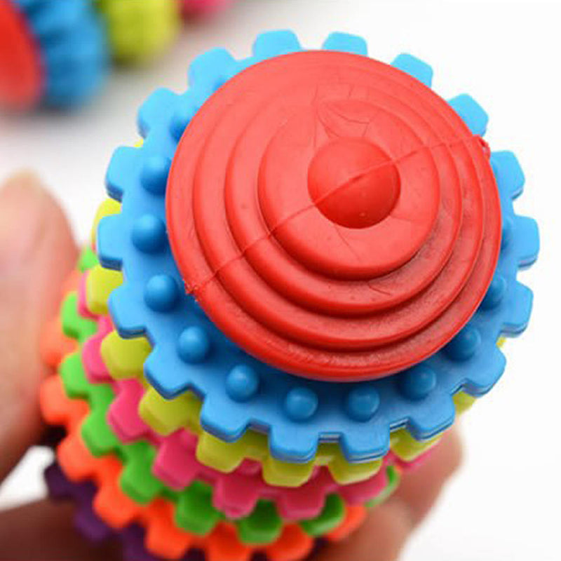 Colorful Seven Rings Wearable Dog Toys - Eco Friendly Dog Ball