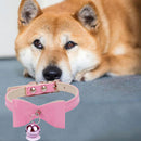 New Adjustable Cute Necktie Dog Cat Pet Collar Nylon Bell Kitten Candy Color Bow